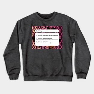 ali krieger search Crewneck Sweatshirt